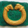Sculpture Torc Hand Painted Plaster