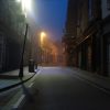 Photo of an empty Ennis street at night during Lockdown by Irish Artist David O'Rourke